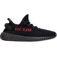 Кроссовки Adidas Yeezy Boost 350 Black Red черные с красным